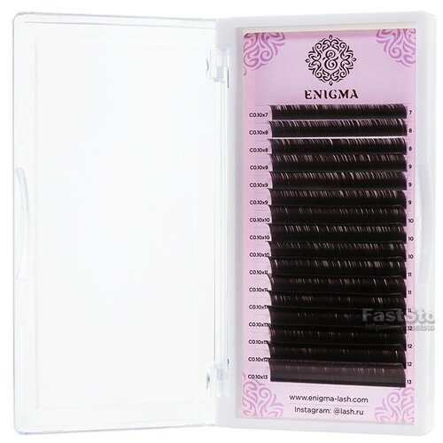 Купить Ресницы Enigma цвет Мокка 16 линий (Изгиб: C+, Толщина: 0.10, Длина: 11мм)