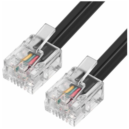 Greenconnect GCR-TP6P4C2-1.0m (черный)