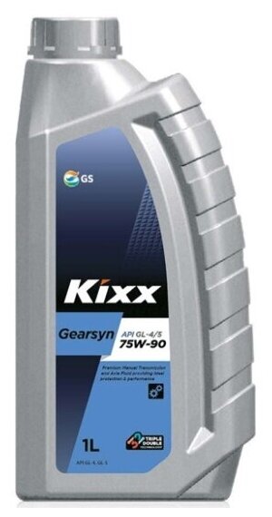 Трансмиссионное масло Kixx Gearsyn GL-4/5 75W90, синтетическое, 1 л
