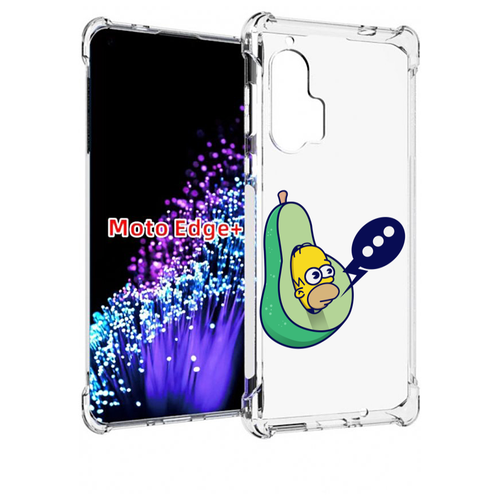 Чехол MyPads Гомер-авокадо для Motorola Edge+ Plus задняя-панель-накладка-бампер
