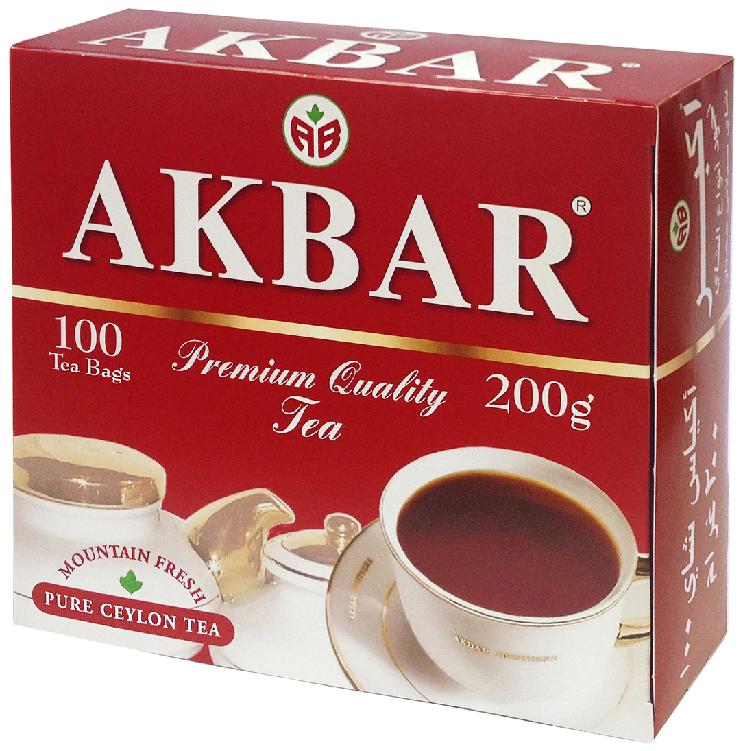 Чай черный Akbar Красно-белая серия в пакетиках 2 г х 100 шт