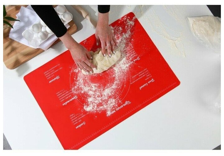 Силиконовый коврик для выпечки Идеальное тесто, 64 х 45 см