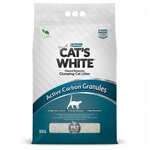 Cat's White Active Carbon Granules комкующийся наполнитель с гранулами активированного угля для кошачьего туалета (10л) Без характеристики - изображение