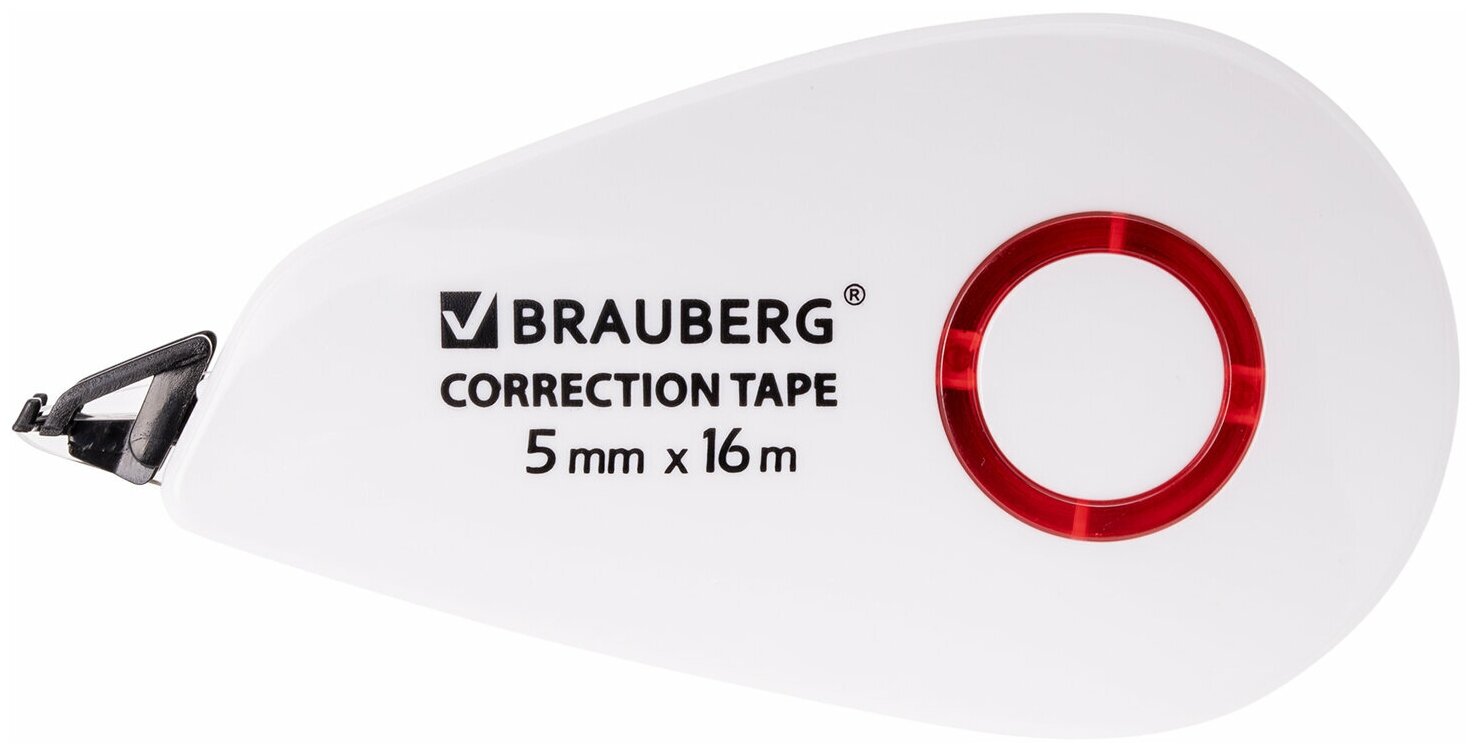 Корректирующая лента BRAUBERG SUPER, 5 мм х 16 м, корпус белый, блистер, 229061 В комплекте: 3шт.