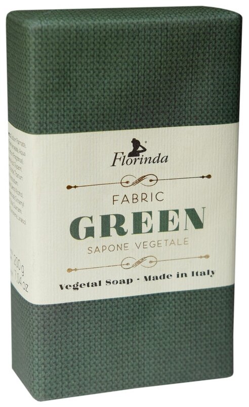Мыло FLORINDA "Итальянские ткани" Fabric green/ Изумрудный шёлк 200 г