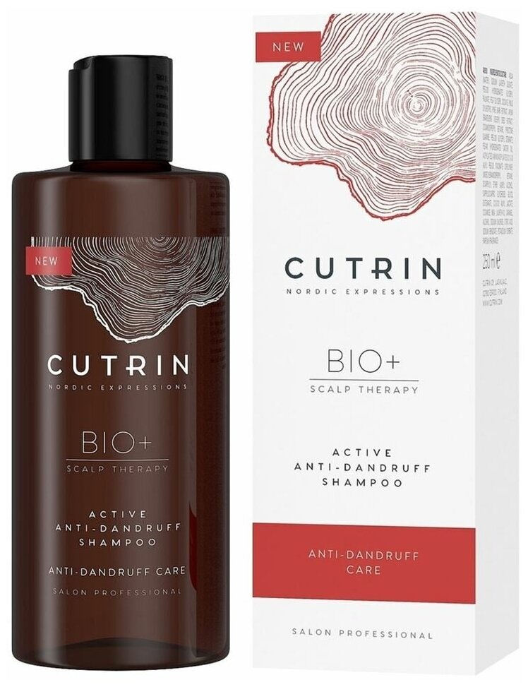 Шампунь Cutrin Bio+ Scalp Therapy Active Anti-Dandruff Shampoo, 250 мл