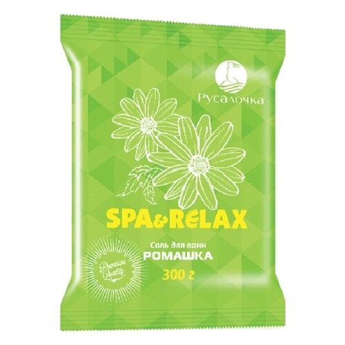 Соль для ванны SPA &RELAX ромашка с аром ромашки 300 гр 434349