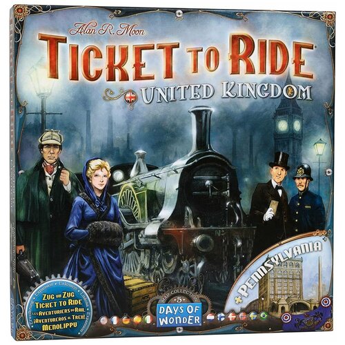 Настольная игра Ticket to Ride - Map Collection 5: United Kingdom & Pennsylvania (дополнение) - на английском языке
