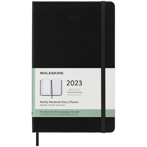 Еженедельник Moleskine (DHB12WN3) Classic WKNT Large 130х210мм 144стр. черный