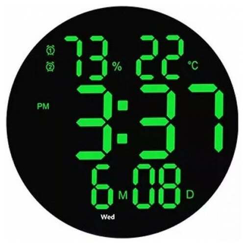 Настенные часы BandRate Smart BRSX6630BGNW с термометром и гигрометром