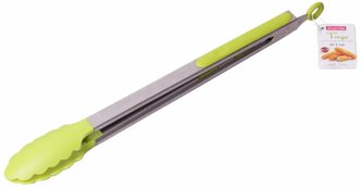 Щипцы нейлоновые 35,5 см Kamille KM-7516 с ручками из нержавеющей стали (7516 / фиолетовый)