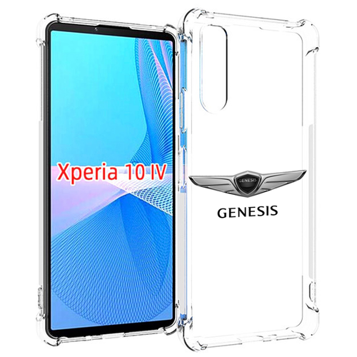 Чехол MyPads genesis-3 мужской для Sony Xperia 10 IV (10-4) задняя-панель-накладка-бампер