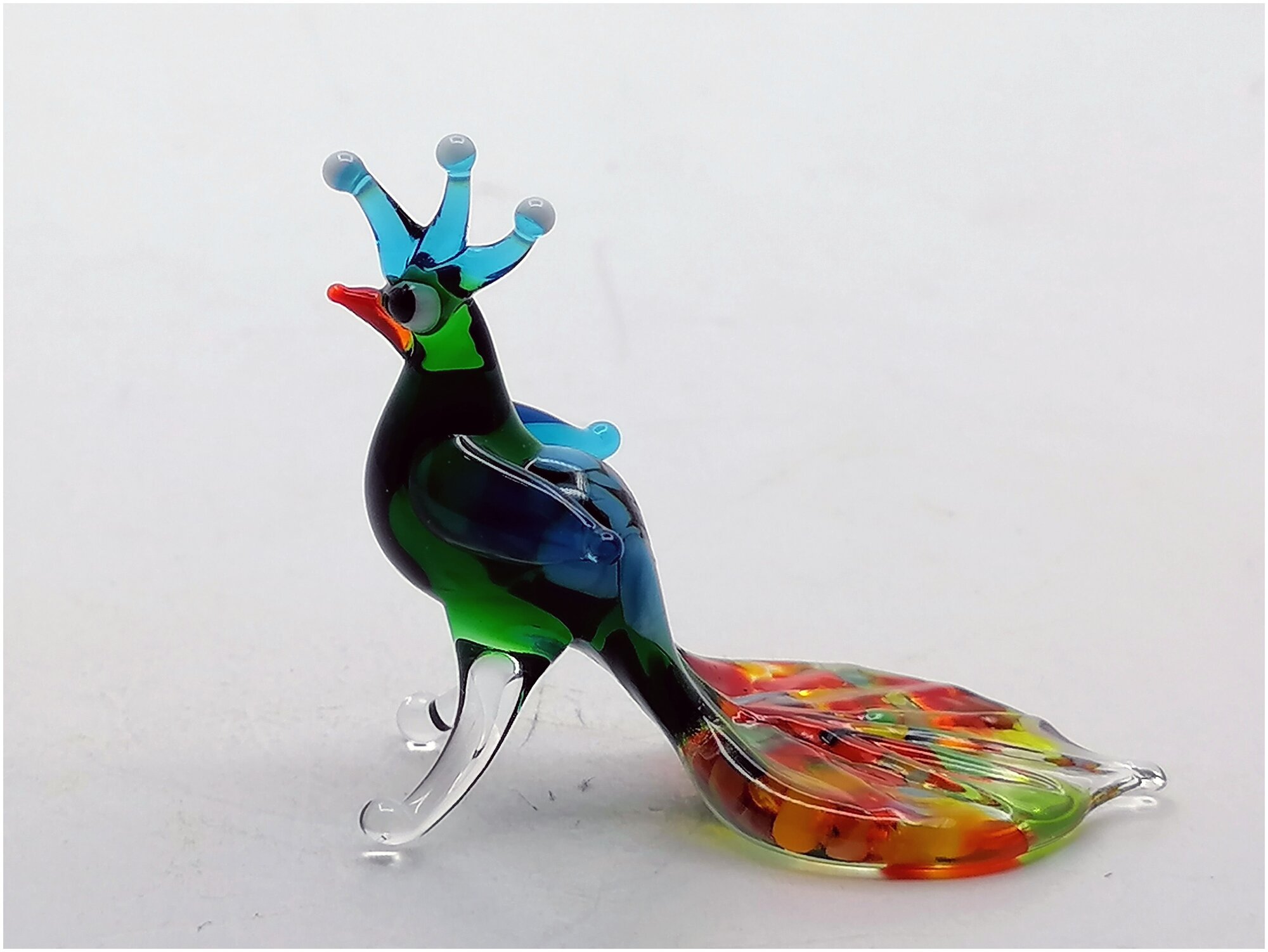 Птица/ статуэтка стеклянная/ сувенир из стекла/ птица сувенир/ фигурка из стекла