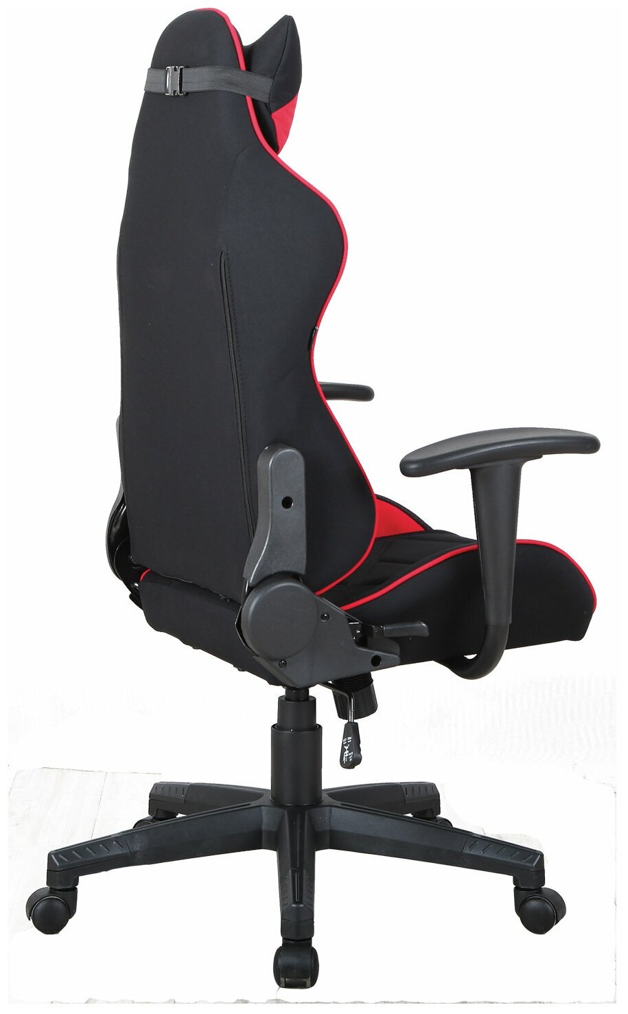 Кресло офисное BRABIX "GT Racer GM-101", подушка, ткань, черное/красное - фотография № 5