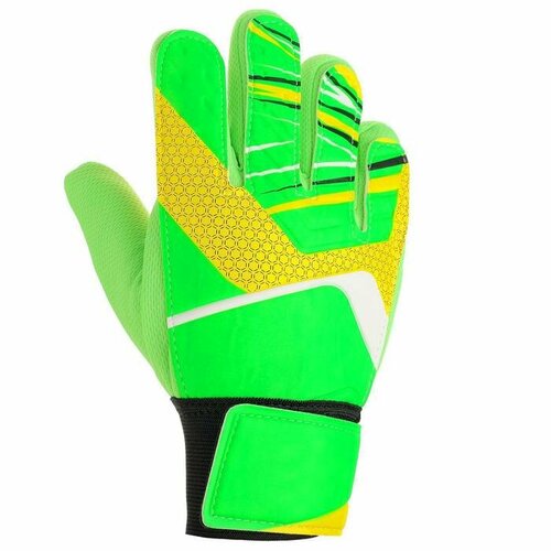 фото Onlytop перчатки вратарские, р. 6, цвет зелёный