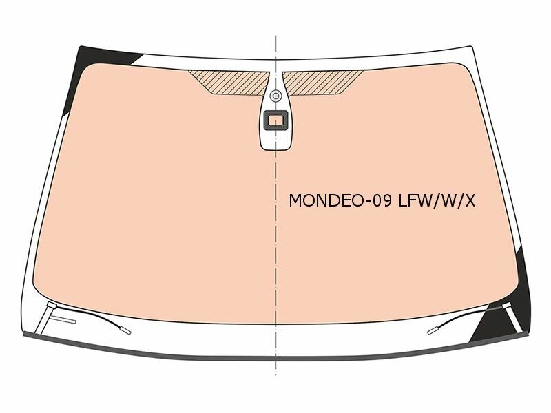 Стекло Лобовое (Обогрев Полный/ Датчик Дождя/ Молдинг) Ford Mondeo 10-15 XYG арт. MONDEO-09 LFW/W/X