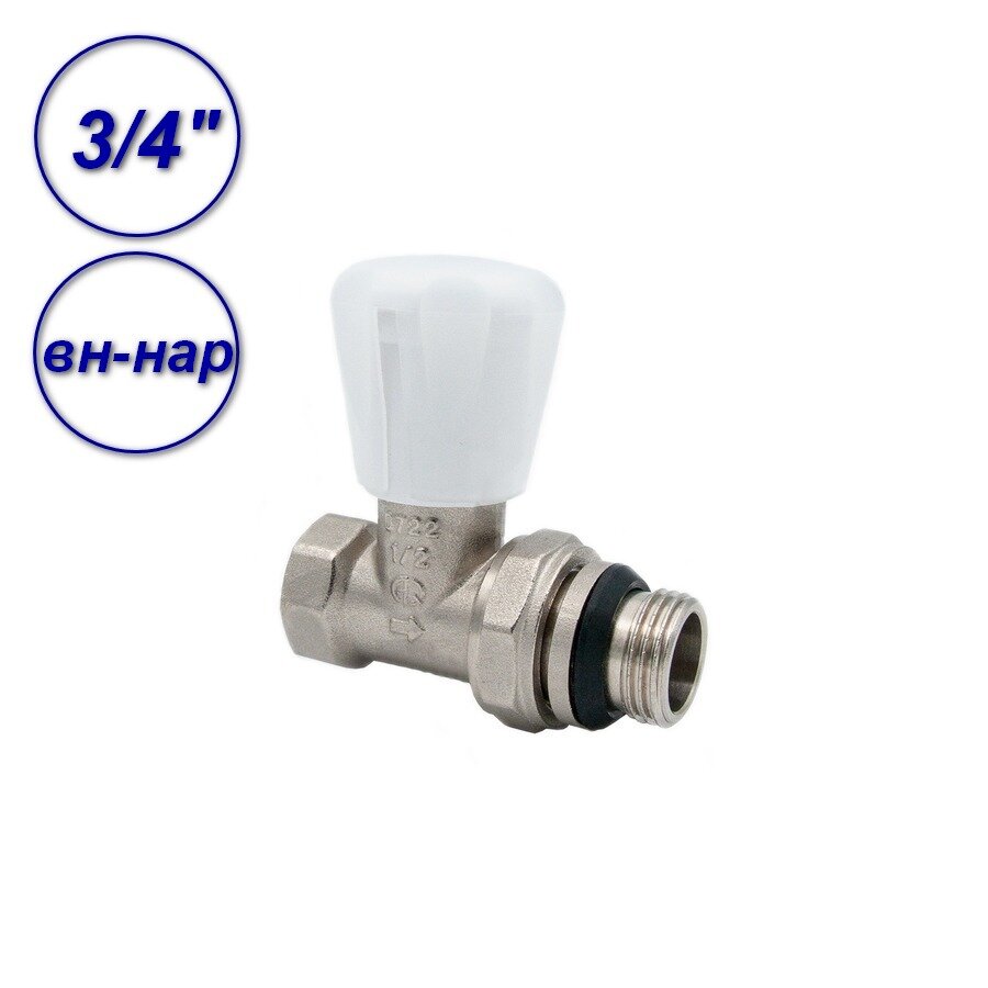 фото Клапан регулирующий прямой вн-нар 3/4", AQUALINK