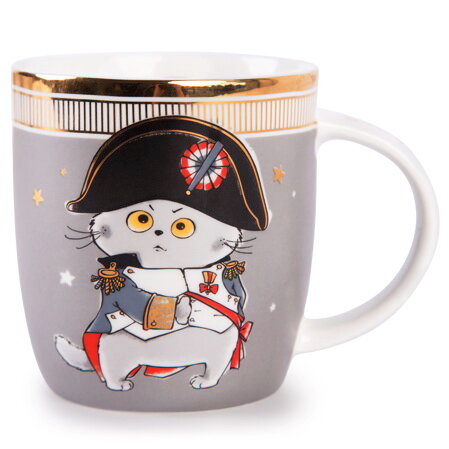 фото Budi Basa Фарфоровая кружка Кот Басик - Наполеон 400 мл MB1-004