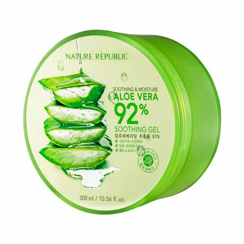 Nature Republic Увлажняющий гель Aloe Vera 92% Aloe vera soothing gel, 300 мл