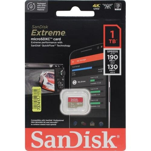 Карта памяти MicroSDXC 512GB SanDisk Ultra Class 10, UHS-I, W130, R 190 МБ/с, без - фото №2