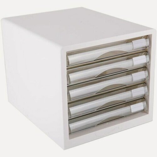 Изображение товара Бокс с выдвижными лотками Deli E9777Wh, 5 выдвижн лотков белый