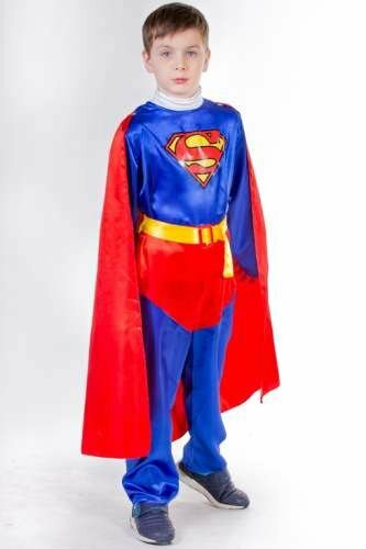 Детский карнавальный костюм Супермен Карнавалия, рост 134 см