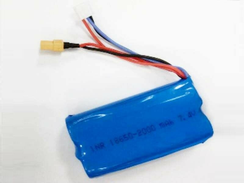 Аккумулятор Li-Po 2000mAh, 7.4V JST для Huina 1580, 1582, 1583