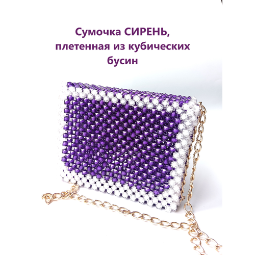 фото Сумка кросс-боди сумка от lana tugan, фактура плетеная, рельефная, фуксия