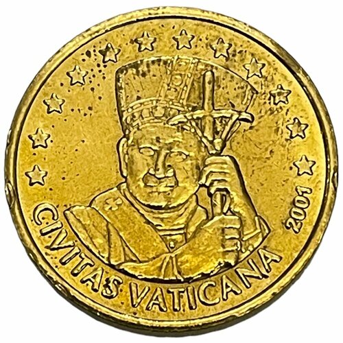 Ватикан 20 евроцентов 2001 г. (Карта Европы) Specimen (Проба)