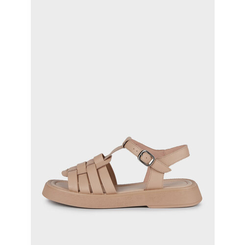 Сандалии Thomas Munz, размер 38, бежевый детские пляжные сандалии f04031 плетеные босоножки принцессы для маленьких девочек модная брендовая обувь в римском стиле цвет черный бежев
