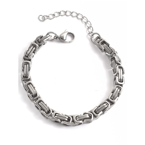 Браслет BAKA&DED Браслет, 1 шт., размер 21 см, серебристый