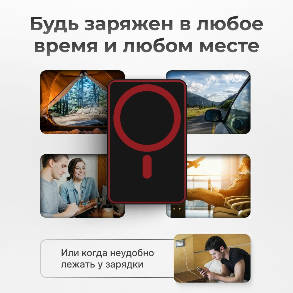 Внешний аккумулятор MagSafe Power Bank 5000 mAh для iPhone