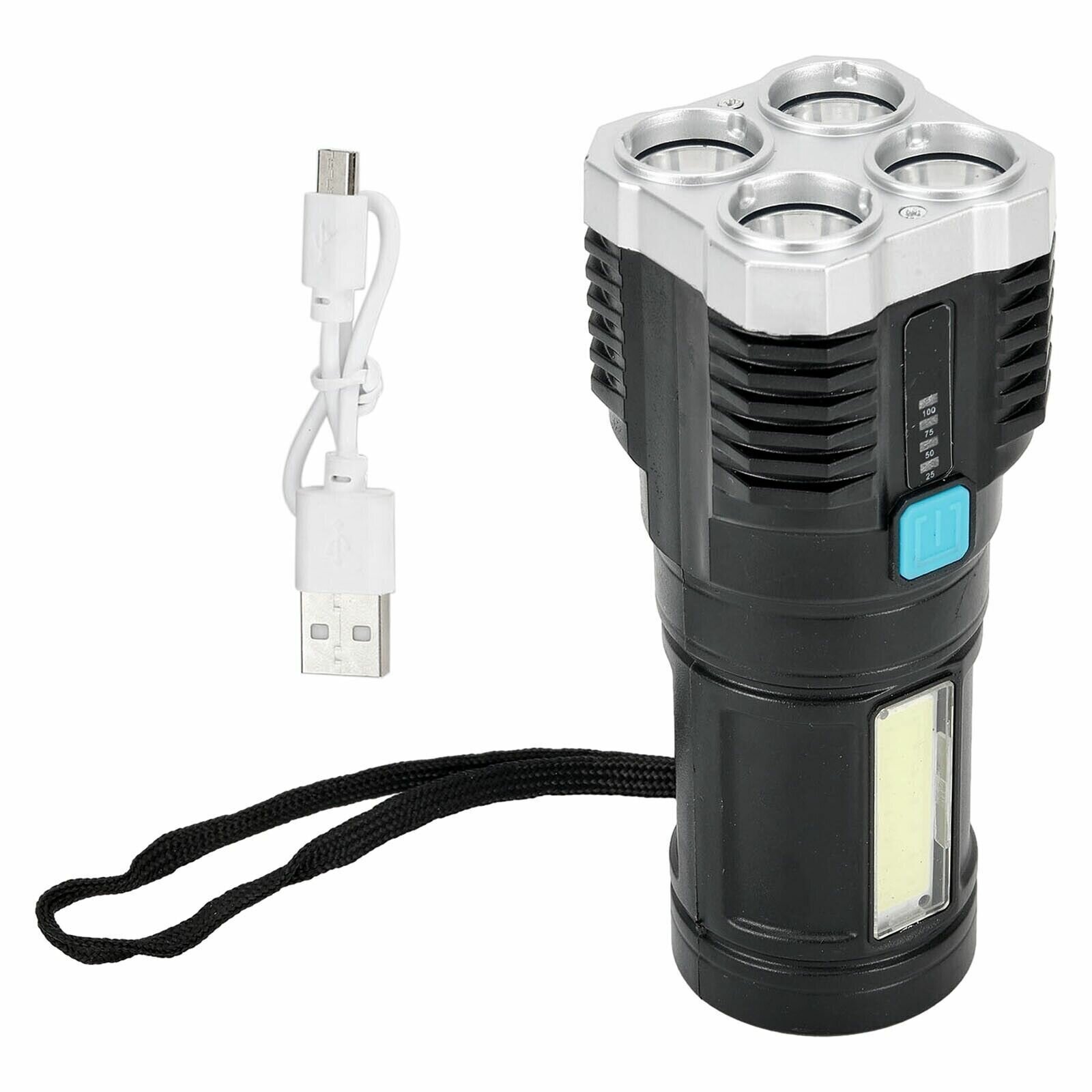 Фонарь 4 светодиода + боковая COB панель — фото 1