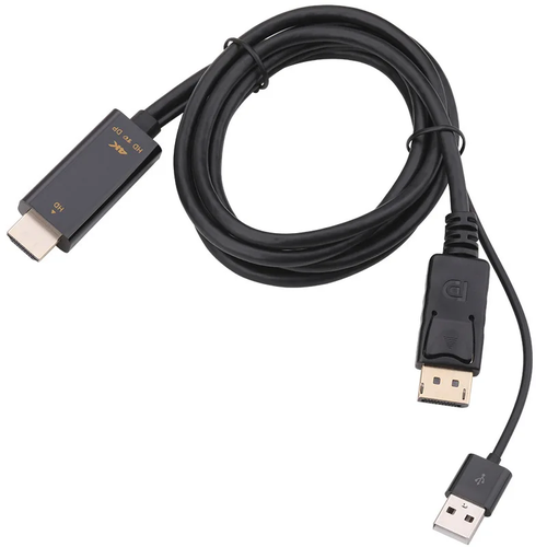 Кабель-конвертер PALMEXX из HDMI в DP DisplayPort, 4K@60Гц, длина 1.8м кабель palmexx mdp hdmi 4k 2k длина 1 8м