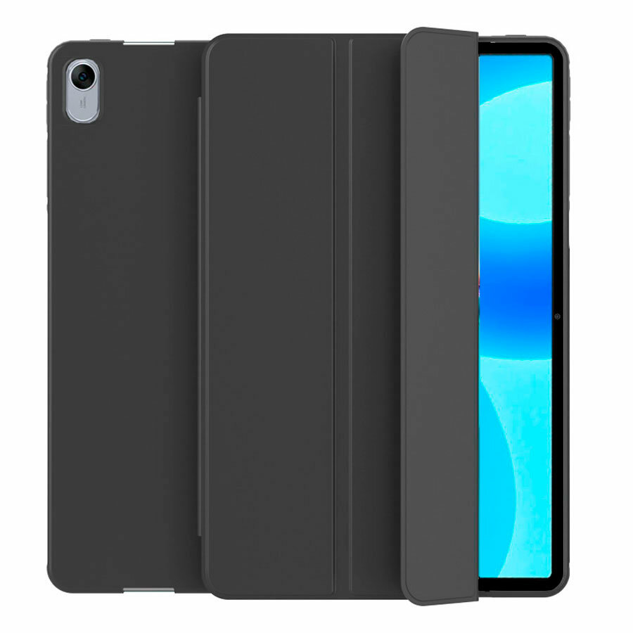 Чехол для планшета Huawei MatePad 11.5 (2023) 11.5 дюйма (BTK-W09/AL09) из мягкого силикона трансформируется в подставку (темно-синий)