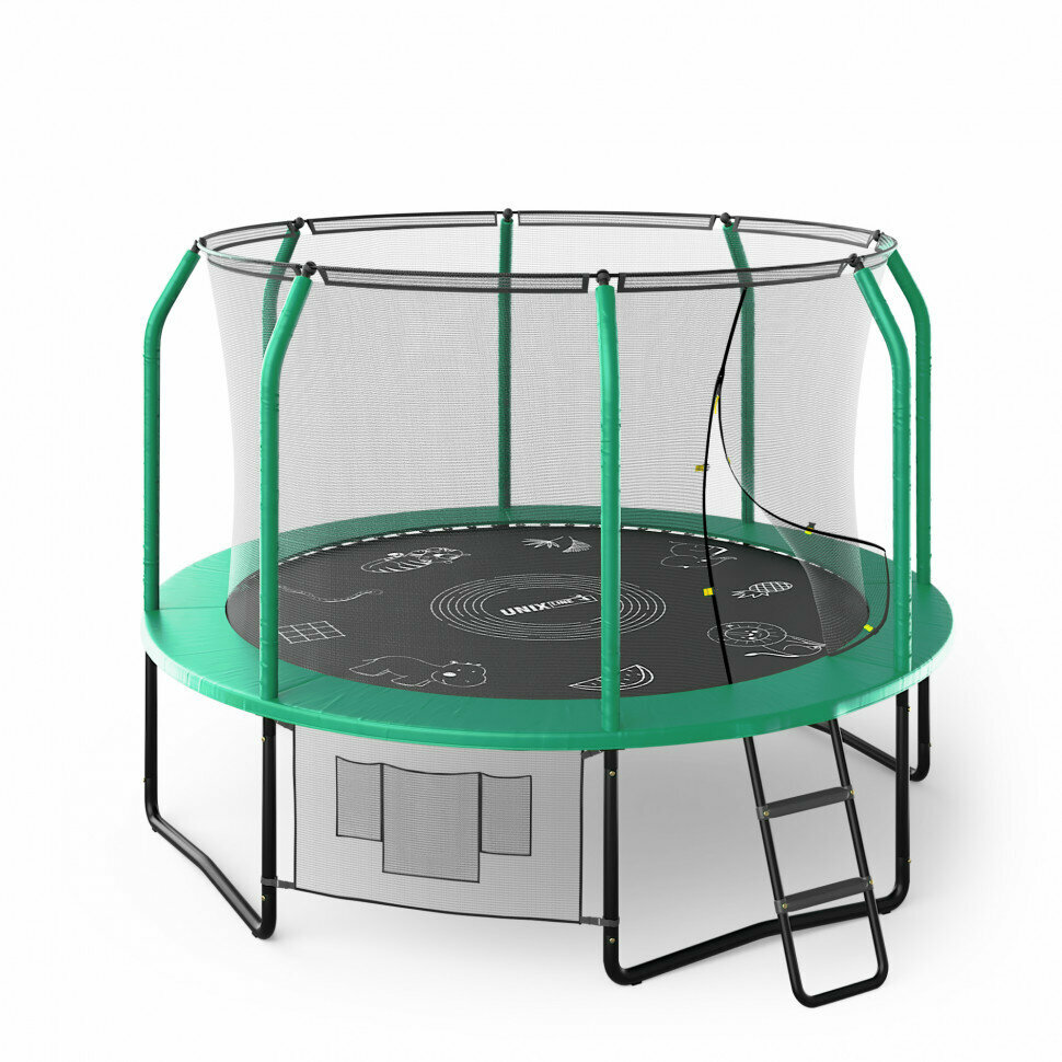 Батут UNIX Line SUPREME GAME 10 ft green