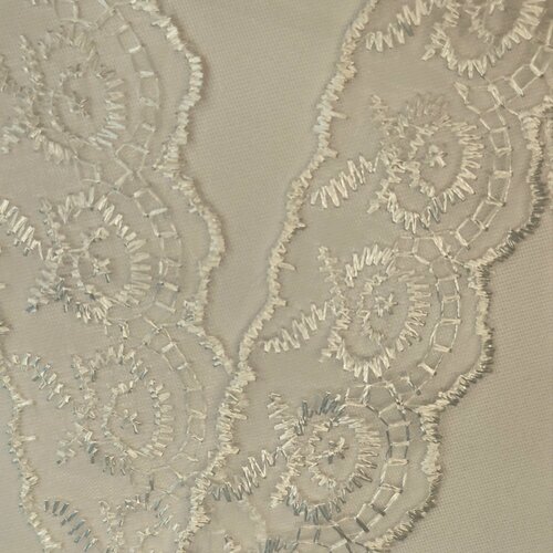 ТД00459 Кружево капрон белый -9м 568₽