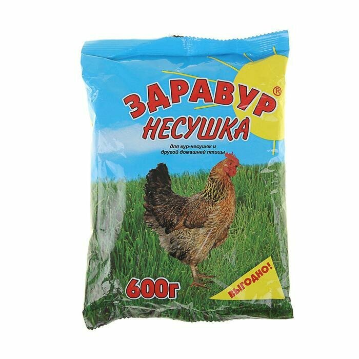 Премикс Здравур "Несушка" для кур и домашней птицы, минеральная добавка, 600 гр, — фото 1
