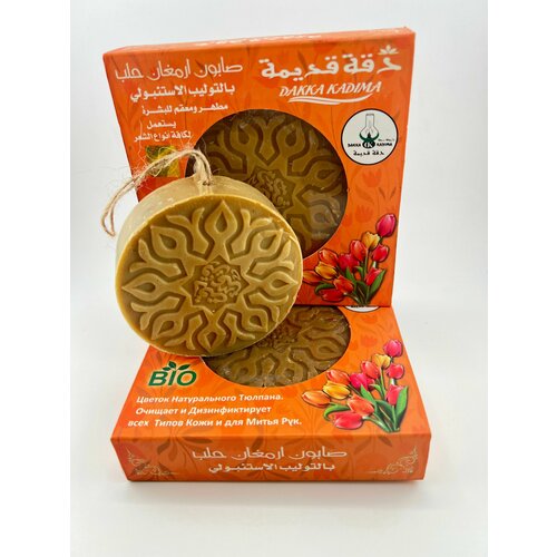 Мыло натуральное на веревочке Тюльпан из Сирии 690₽