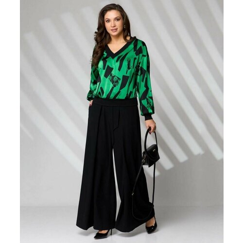 Комплект одежды , размер 46, зеленый, черный комплект одежды ivcapriz размер 46 черный зеленый