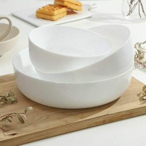 Набор форм для запекания Luminarc Diwali 3 шт 13 л 2 л 28 л стеклокерамика цвет белый 14141₽