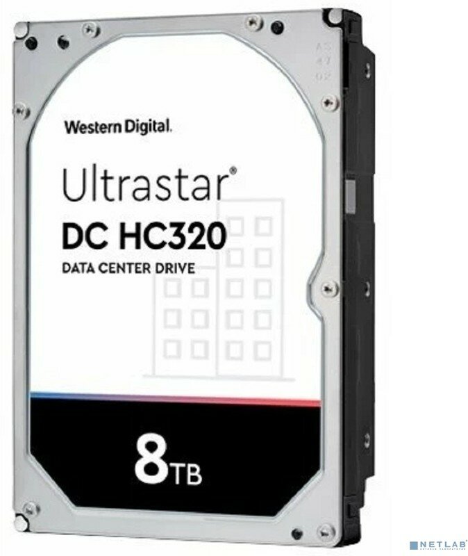 8Tb WD Ultrastar DC HC320 {SATA 6Gb/s, 7200 rpm, 256mb buffer, 3.5"}