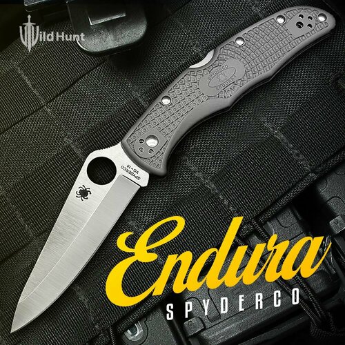 Туристический складной нож Spyderco Endura 4 Scandi Grey нож складной походный туристический spyderco endura 4 темляк