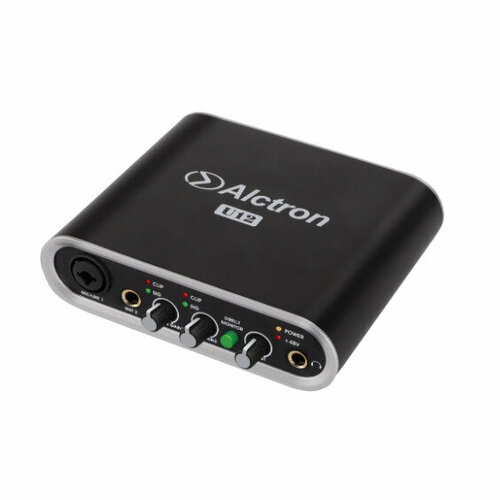 Внешняя звуковая карта с USB Alctron U12-BK ps220u блок фантомного питания 48в usb alctron