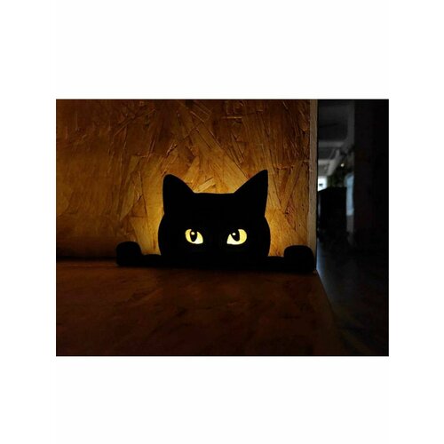 Светильник настенный светодиодный Мордочка черного кота 1700₽