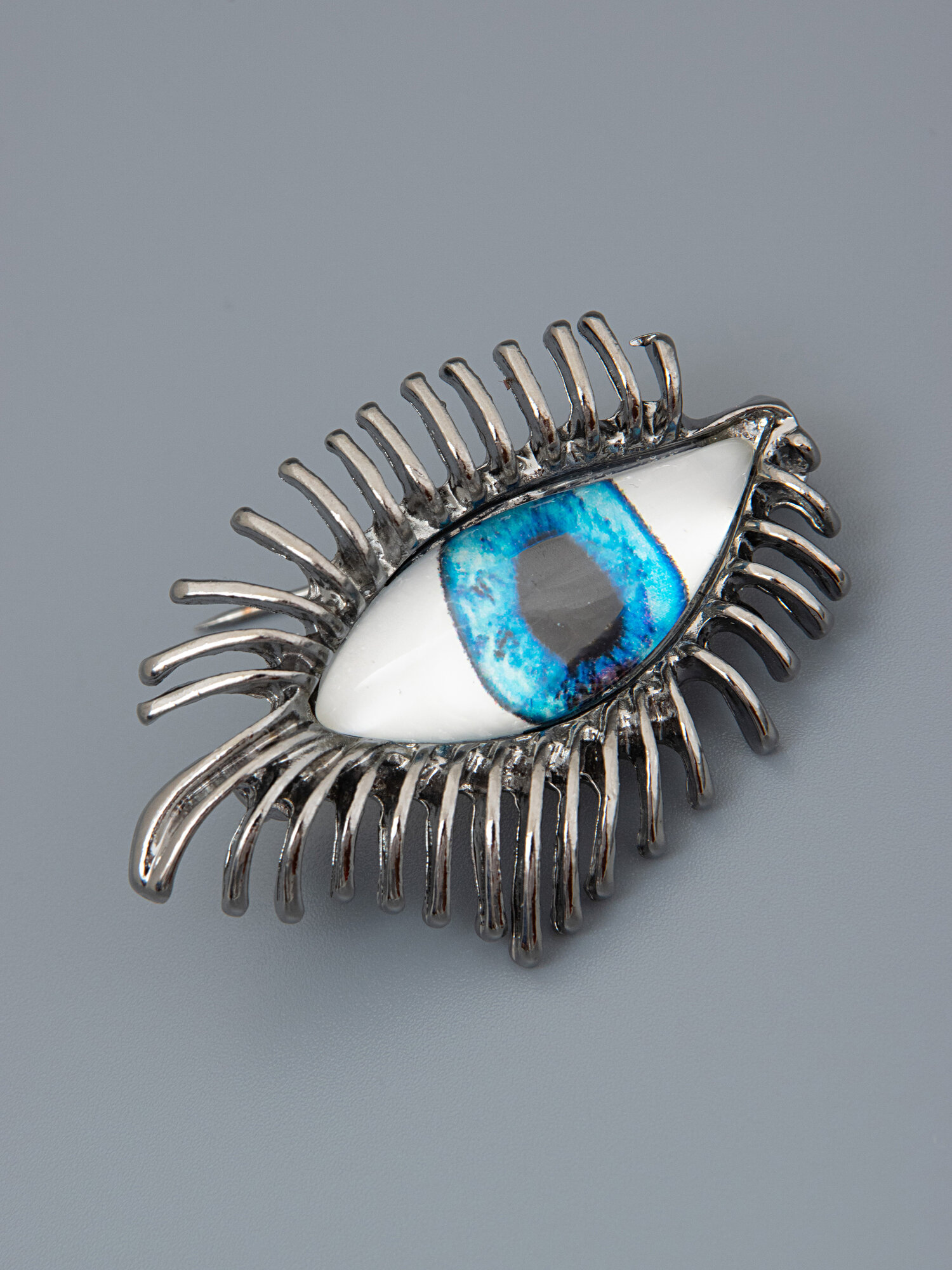 Брошь ЖемАрт, серый — фото 1