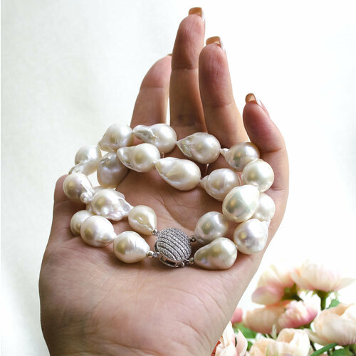 Браслет Mia Diva , Жемчуг барочный, жемчуг пресноводный, размер 18 см, белый