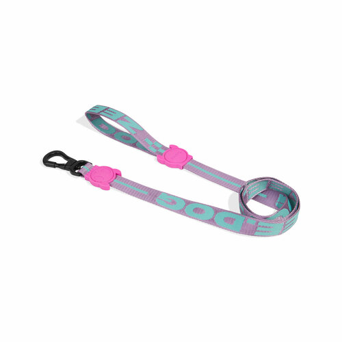 Поводок AURA 120 см Zee.Dog (розовый / бирюзовый / S / 120 см)
