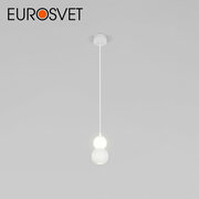 Подвесной светильник Eurosvet Polar 50250/1 LED + GU10, 4200 К, цвет белый, диаметр 8 + 10 см
