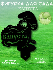 Садовая металлическая фигурка Капуста декор для сада/дачи